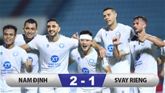 Kết quả Nam Định 2–1 Svay Rieng: Chơi thiếu người, Nam Định thắng nghẹt thở